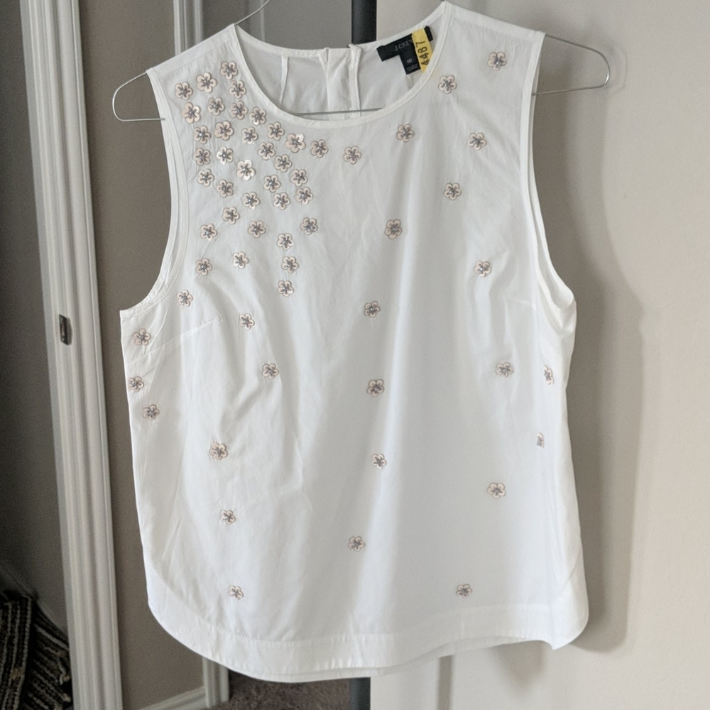 JCrew embellished tank top!